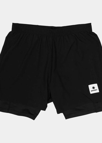 Saysky | Pace 2-in-1 Shorts 5'' | Heren | Black