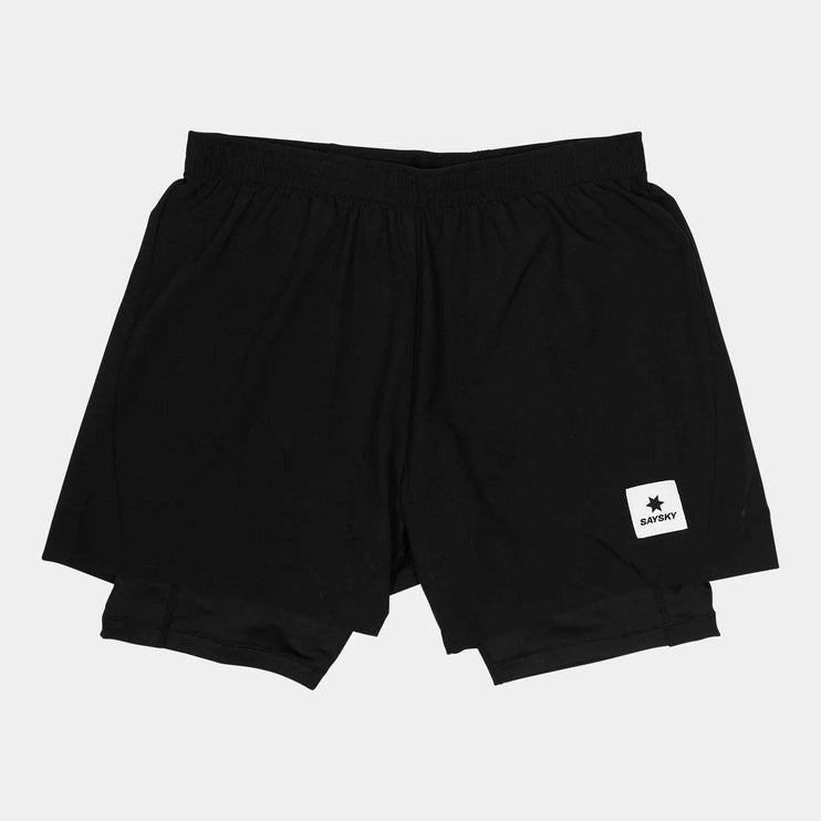 Saysky | Pace 2-in-1 Shorts 5'' | Heren | Black