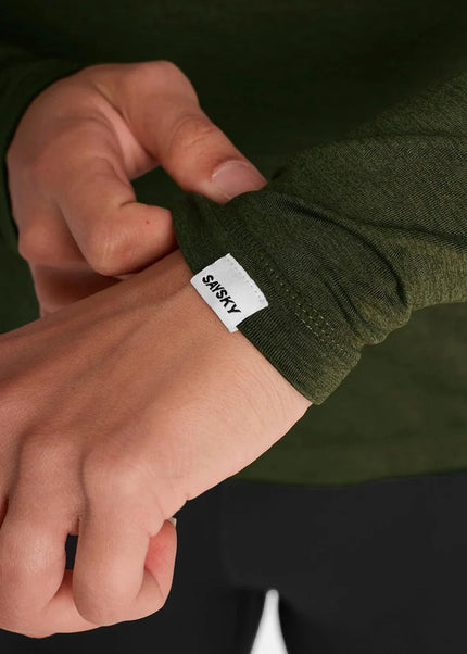 Saysky | Pace Half Zip Long Sleeve | Dames | Green