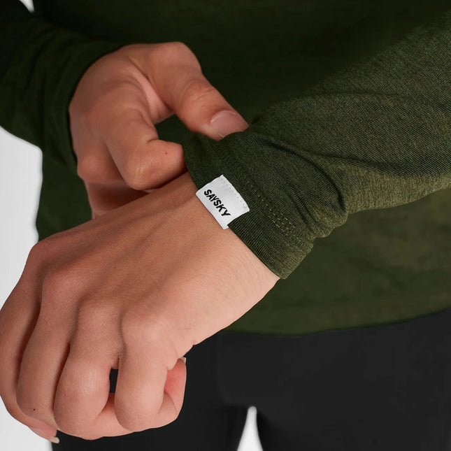 Saysky | Pace Half Zip Long Sleeve | Dames | Green