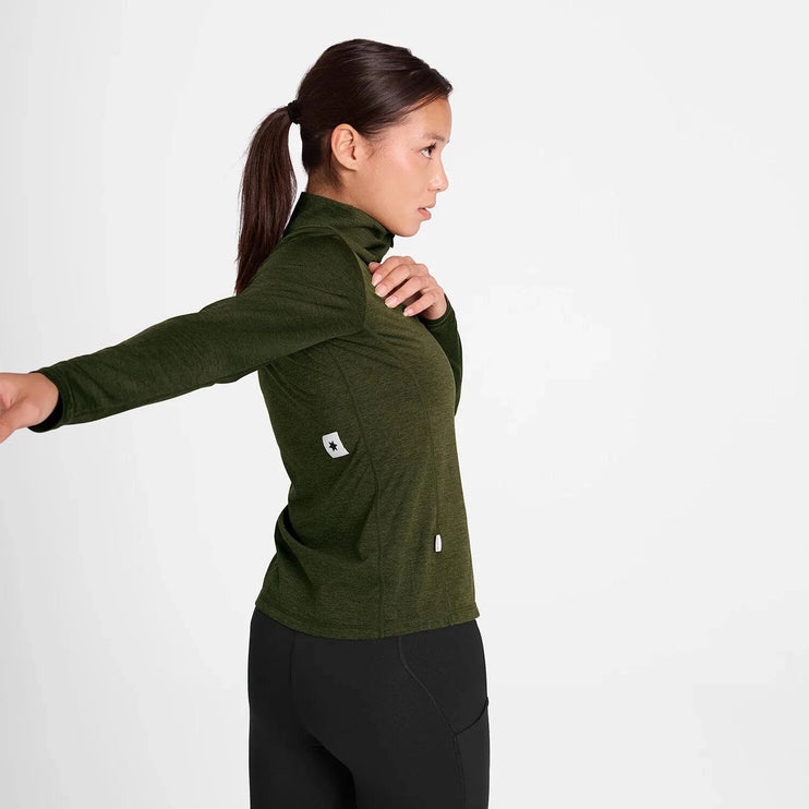 Saysky | Pace Half Zip Long Sleeve | Dames | Green
