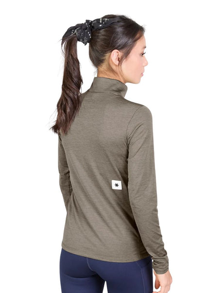 Saysky | Pace Half Zip Long Sleeve | Damen | Taupe