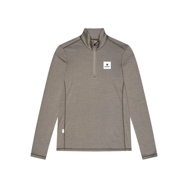 Saysky | Pace Half Zip Long Sleeve | Damen | Taupe