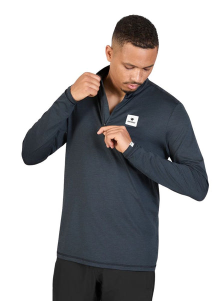 Saysky | Pace Half Zip Long Sleeve | Heren | Black