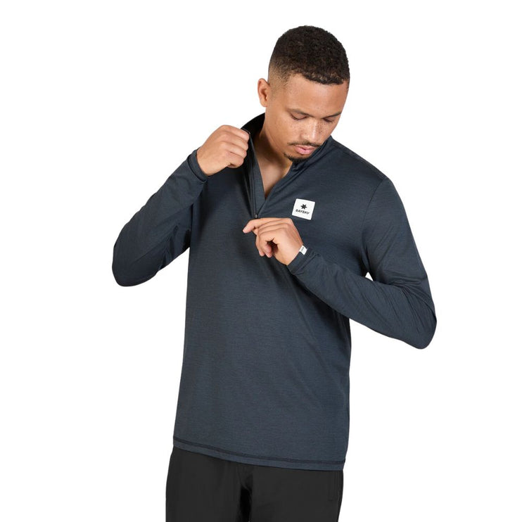 Saysky | Pace Half Zip Long Sleeve | Herren | Schwarz