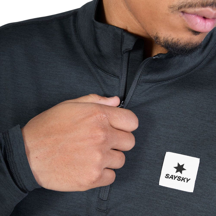 Saysky | Pace Half Zip Long Sleeve | Herren | Schwarz