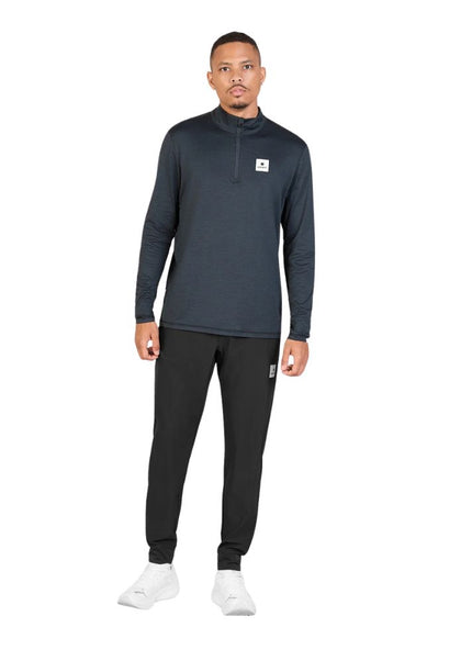 Saysky | Pace Half Zip Long Sleeve | Heren | Black