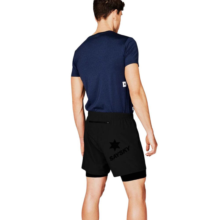 Saysky | Pace 2-in-1 Shorts 5'' | Heren | Black