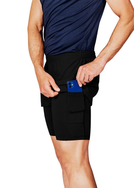 Saysky | Pace 2-in-1 Shorts 5'' | Männer | Schwarz