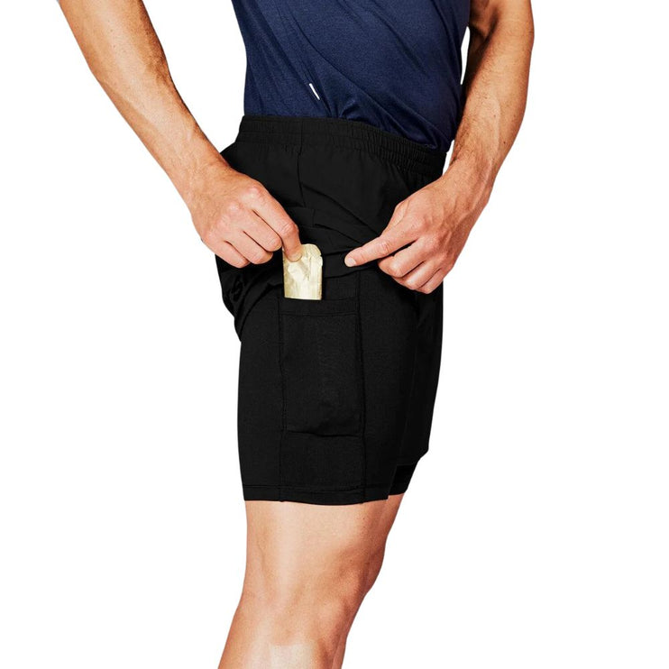 Saysky | Pace 2-in-1 Shorts 5'' | Heren | Black