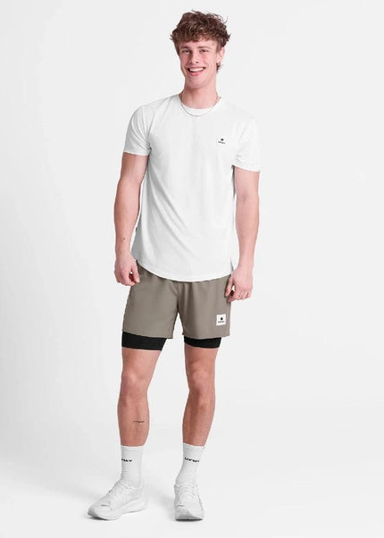 Saysky | Pace 2-in-1 Shorts 5'' | Heren | Taupe