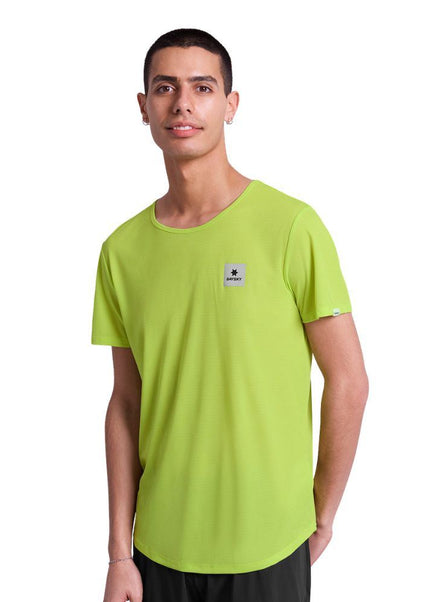 Saysky | Reactive Flow T-Shirt | Heren | Yellow Logo