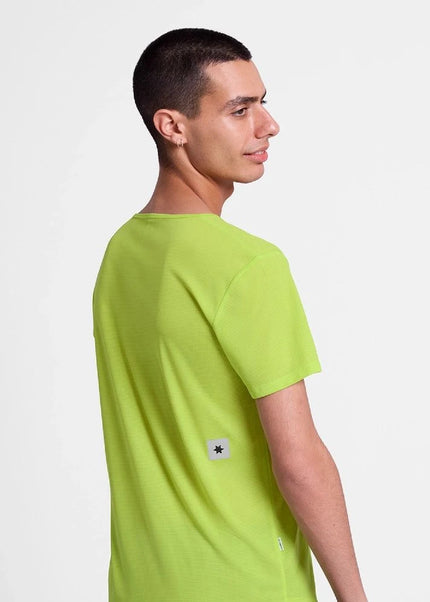 Saysky | Reactive Flow T-Shirt | Heren | Yellow Logo