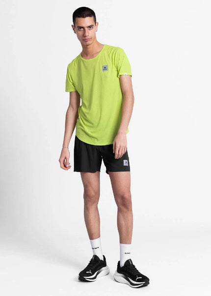 Saysky | Reactive Flow T-Shirt | Heren | Yellow Logo
