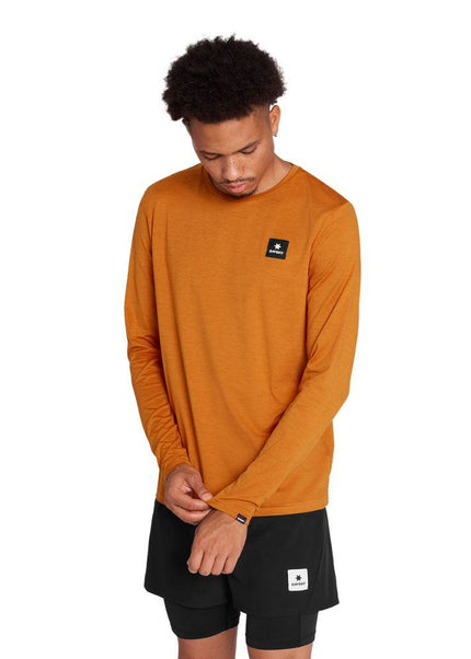 Saysky | Reflective Logo Pace Long Sleeve | Heren | Orange