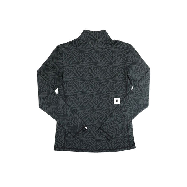 Saysky | Reflective Pace 1/2 Zip Long Sleeve | Dames | Black AOP