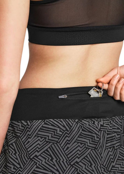 Saysky | Reflective Pace 2-in-1 Shorts 3'' | Dames | Black AOP