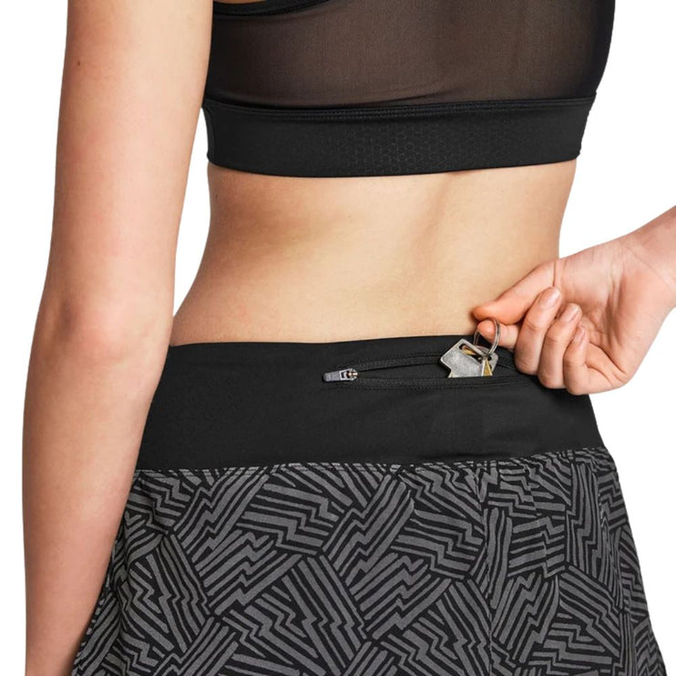 Saysky | Reflective Pace 2-in-1 Shorts 3'' | Women's | Black AOP