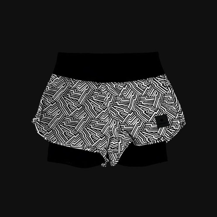 Saysky | Reflective Pace 2-in-1 Shorts 3'' | Women's | Black AOP