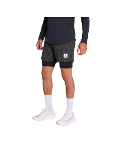 Saysky | Reflective Pace 2-in-1 Shorts 5'' | Heren | Black AOP