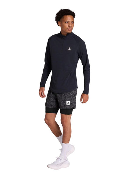 Saysky | Reflective Pace 2-in-1 Shorts 5'' | Men's | Black AOP