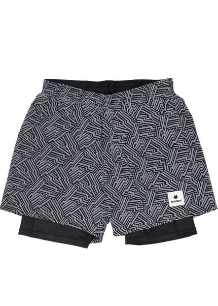 Saysky | Reflective Pace 2-in-1 Shorts 5'' | Men's | Black AOP