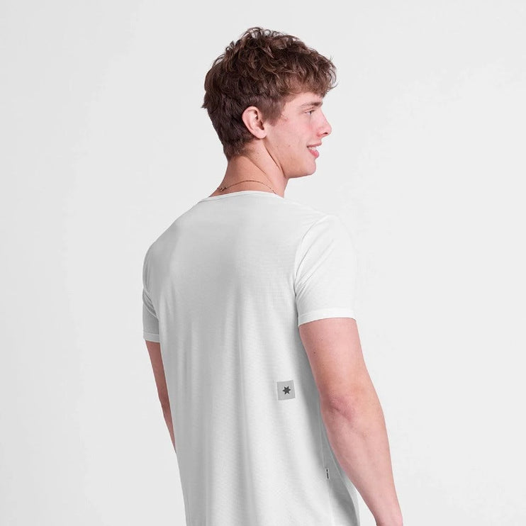 Saysky | Zig Zag Flow T-Shirt | Heren | White