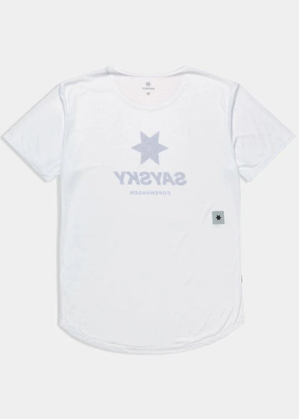 Saysky | Zig Zag Flow T-Shirt | Männer | Weiß