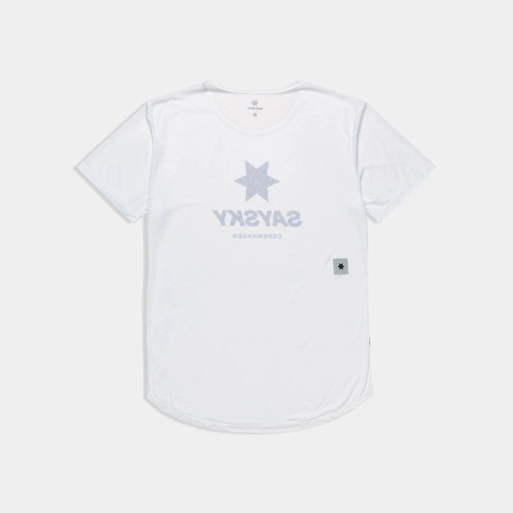 Saysky | Zig Zag Flow T-Shirt | Heren | White