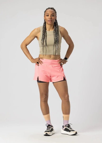 Scott | Endurance Tech | Hybrid Shorts | Dames | Digital Pink / Black