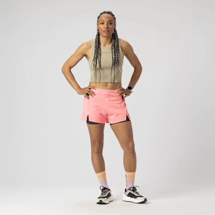 Scott | Endurance Tech | Hybrid Shorts | Dames | Digital Pink / Black