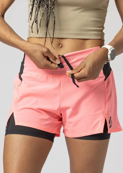 Scott | Endurance Tech | Hybrid Shorts | Dames | Digital Pink / Black