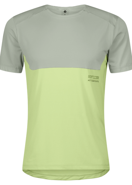 Scott | Endurance Tech | T-Shirt | Heren | Spray Grey / Acid Yellow