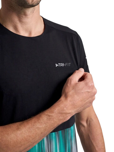 TRI-FIT | APEX26 Run T-Shirt | Men's | Black / Green
