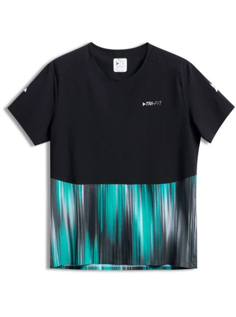 TRI-FIT | APEX26 Run T-Shirt | Men's | Black / Green