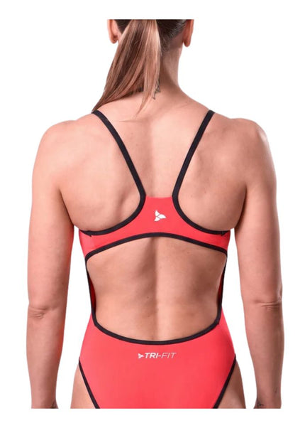 TRI-FIT | Propel Reversible Swimsuit | Dames | Black / Red