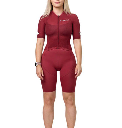 TRI-FIT | VANGUARD | Trisuit | Dames | Wine Red
