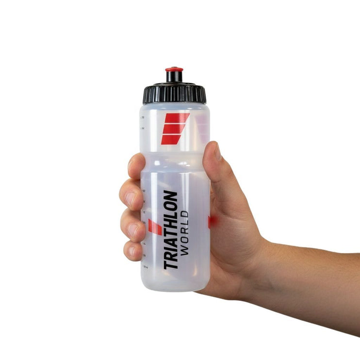 TriathlonWorld Bidon Bundel | Transparant | 3 Stuks