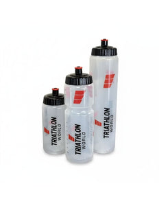 TriathlonWorld Bidon Bundel | Transparant | 3 Stuks