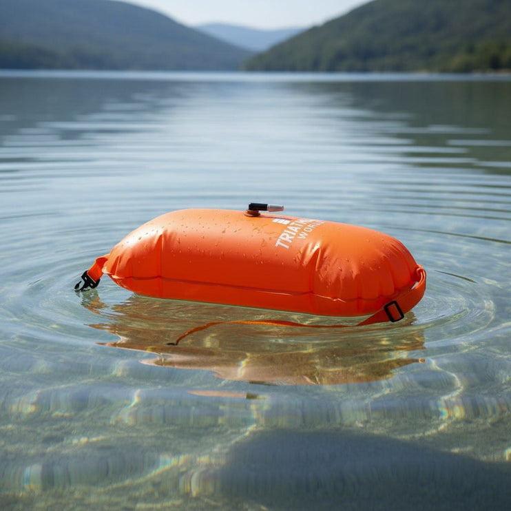 TriathlonWorld | Open Water Buoy | Orange / White