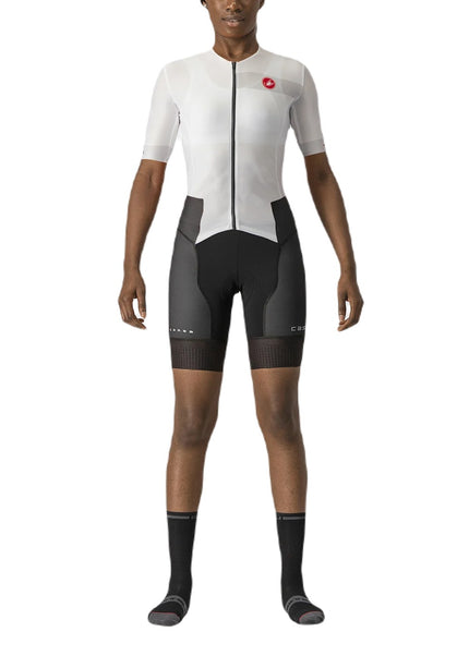 Castelli | San Remo 2 | Trisuit | Short Sleeve | Dames | White / Black Castelli Cycling