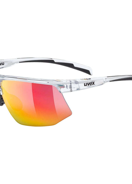 Uvex | Aerios Sportbrille | Klar / Rot