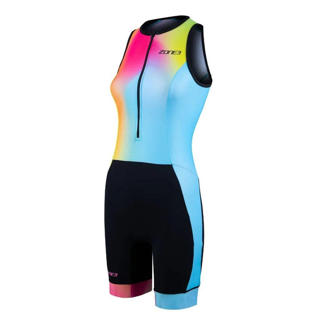 Zone3 | Activate+ Sleeveless | Trisuit | Damen | Neon / Schwarz