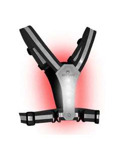 Bee-Safe | Led Harness USB | Phone Pocket | Silver