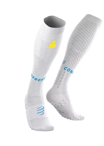 Compressport | Full Socks Recovery 2.0 | IRONMAN 2026 | White
