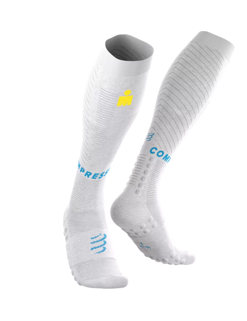 Compressport | Full Socks Recovery 2.0 | IRONMAN 2026 | White