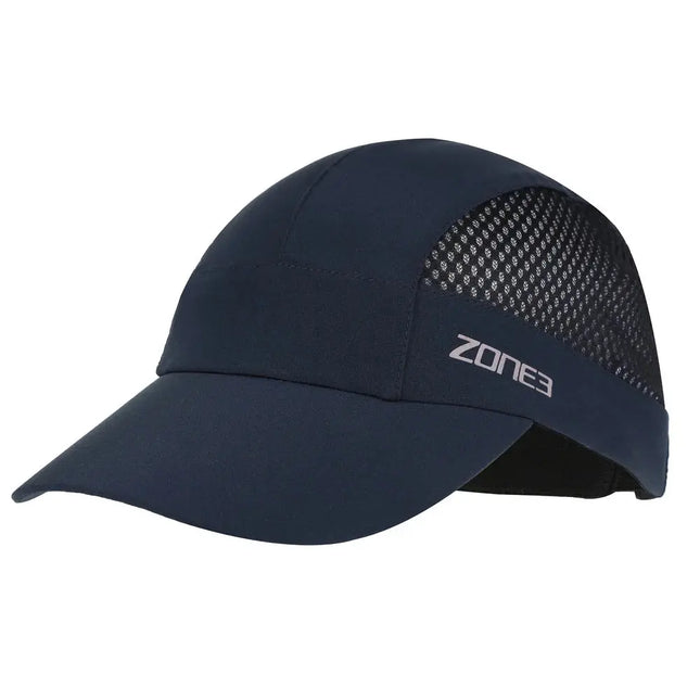 Zone3 | Lightweight Running Cap | Navy / Silver Zone3