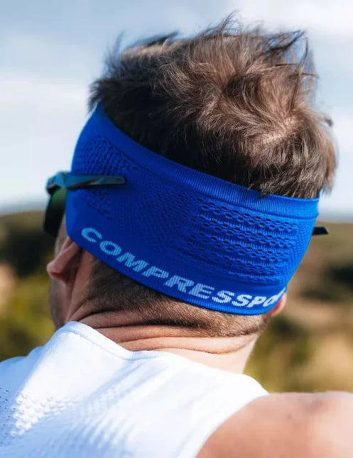 Compressport | Stirnband ein/aus | Blendendes Blau