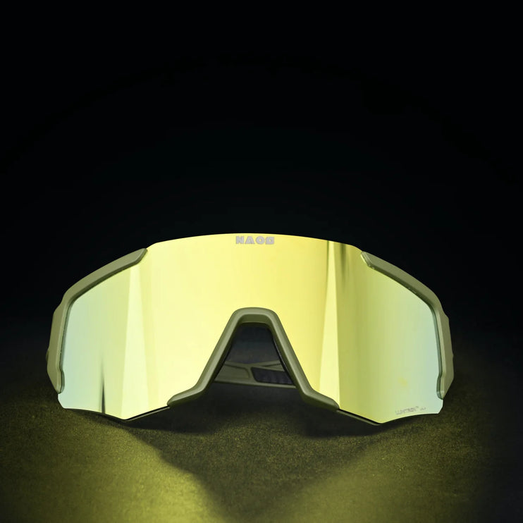 Naos | Vuori Sportbril | Matte Green / Green Gold Naos