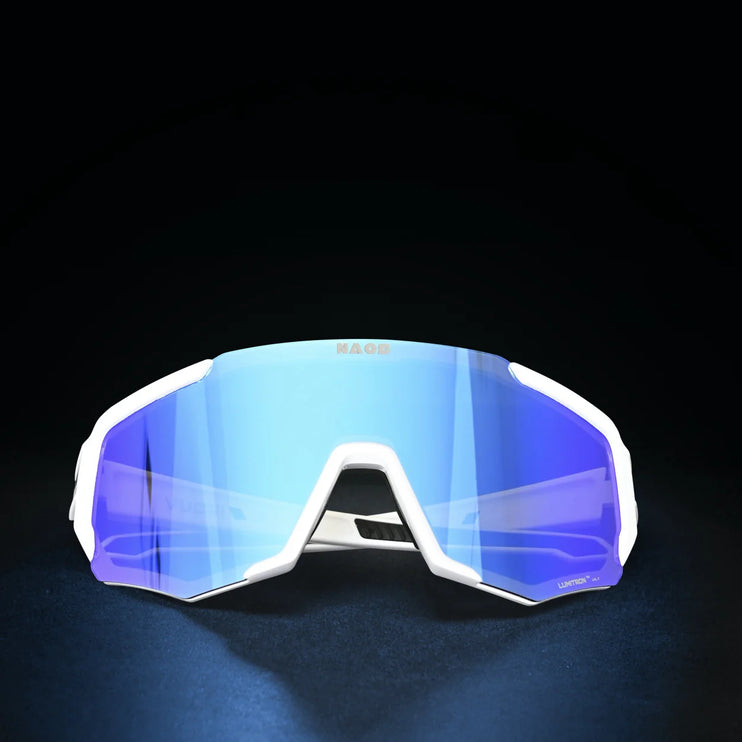 Naos | Vuori Sportbril | Glossy White / Blue Naos